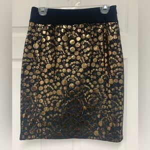 ✨HOST PICK✨The Limited black/gold pencil skirt sz 8